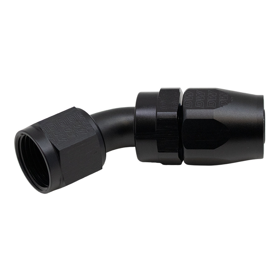 6-02-0810-B DeatschWerks 10AN Female Swivel 45-Degree Hose End CPE - Anodized Matte Black