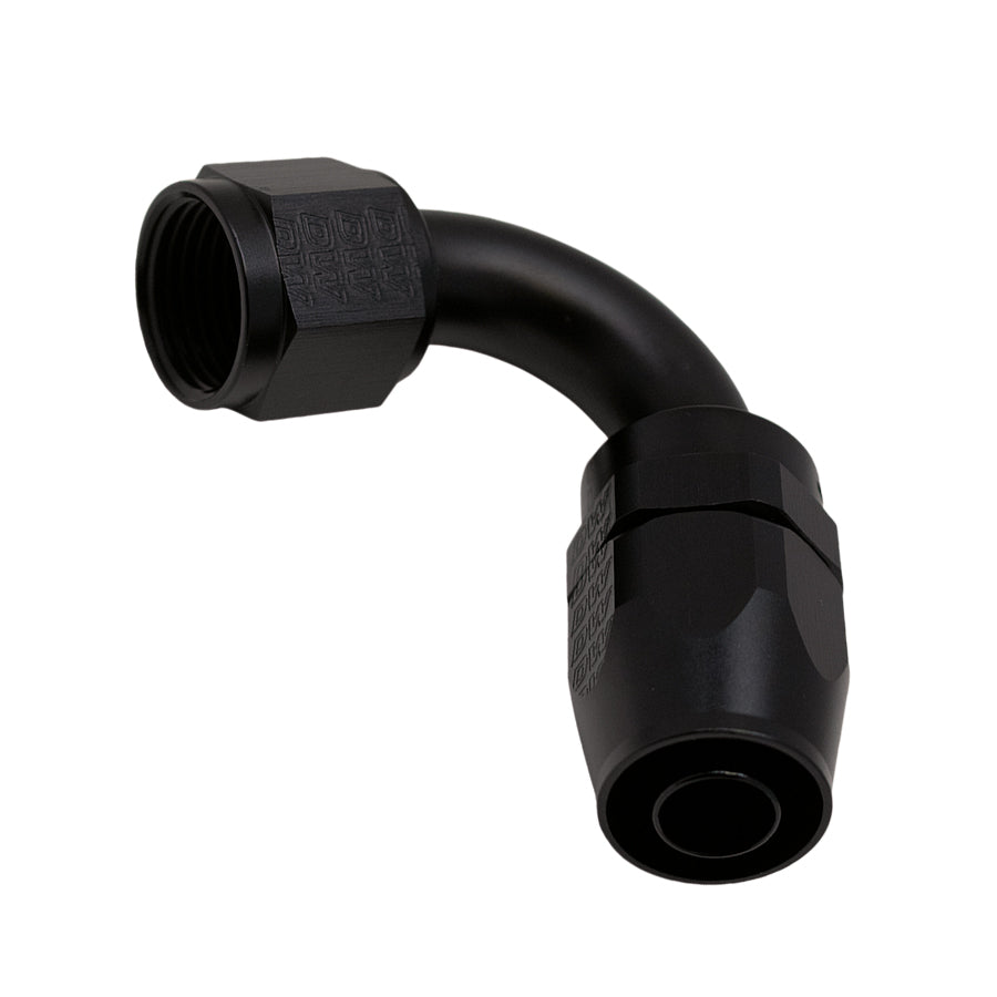 6-02-0826-B DeatschWerks 10AN Female Flare Swivel 120-Degree Hose End CPE - Anodized Matte Black