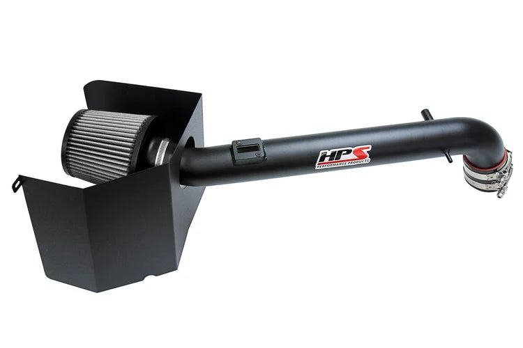 827-169WB HPS Performance Shortram Air Intake Kit 2005-2019 Toyota Tacoma 2.7L, Includes Heat Shield, Black