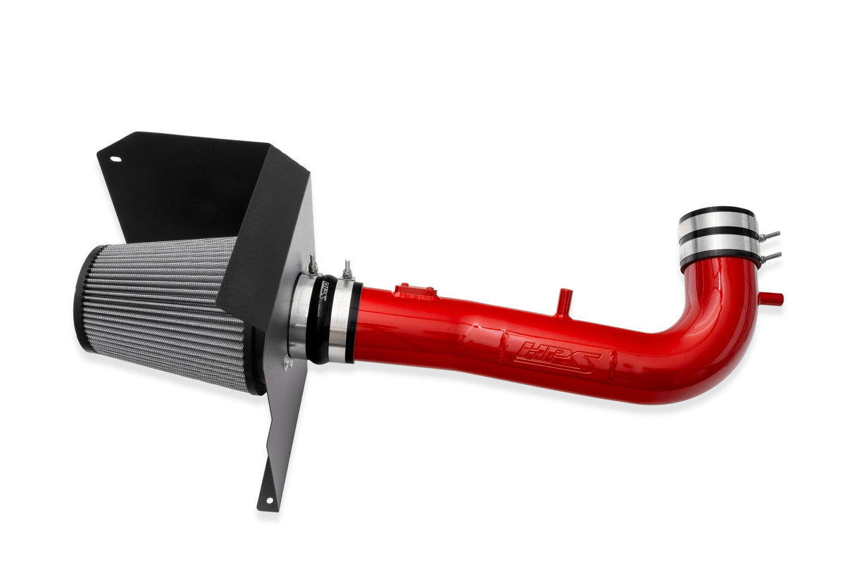 827-603R HPS Red 827 Series Performance Air Intake 2014-2019 Chevy Silverado 1500 5.3L V8 Includes Heat Shield