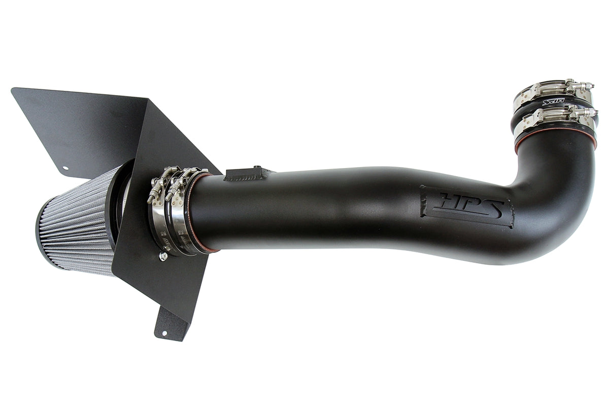 827-667WB HPS Black 827 Series Performance Air Intake 2009-2013 Gmc Sierra 1500 4.8L 5.3L 6.0L 6.2L V8 (excludes Hybrid) Includes Heat Shield