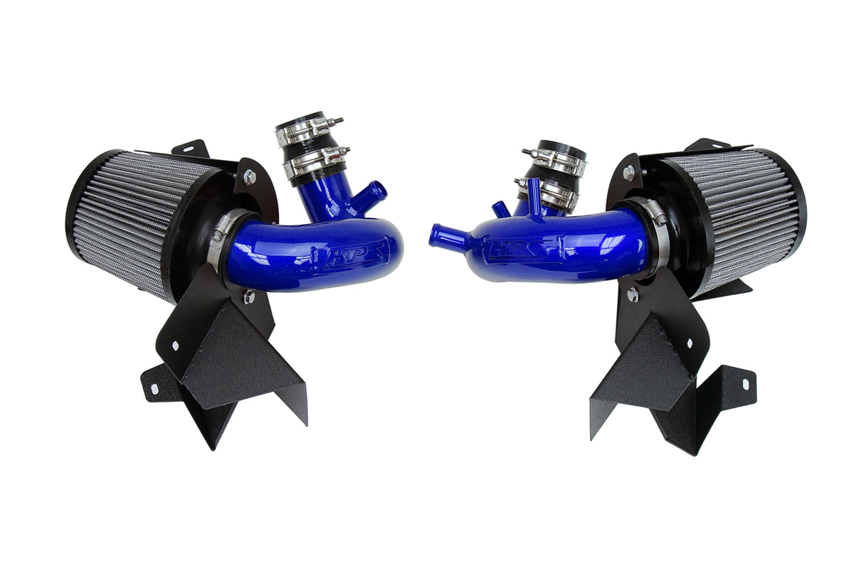 827-672BL HPS Blue 827 Series Performance Air Intake 2018-2023 Kia Stinger 3.3L V6 Twin Turbo Includes Heat Shield