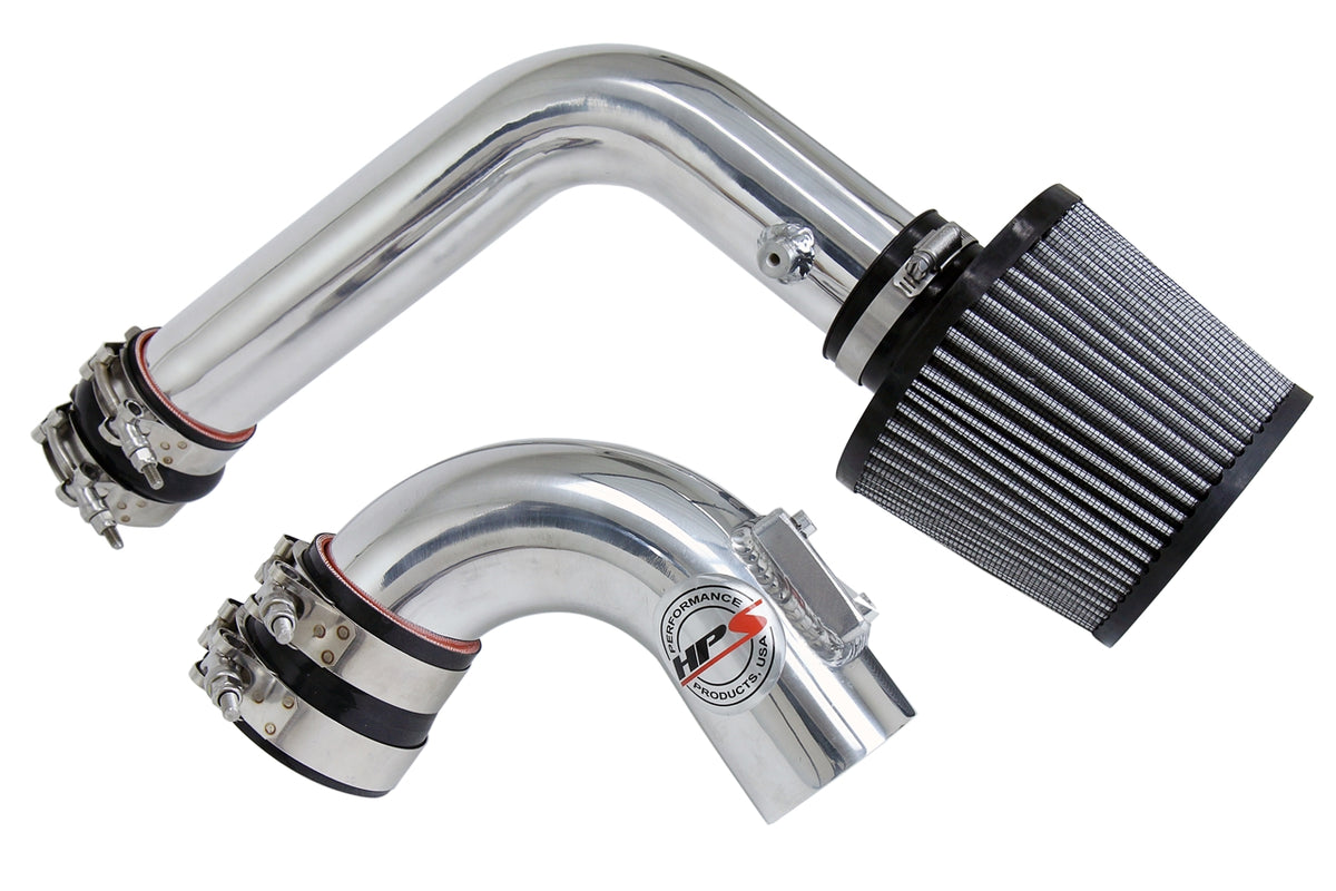 837-165P HPS Polished 837 Series Performance Air Intake 2003-2009 Mazda MAZDA3 2.0L / 2.3L Non Turbo Converts to Shortram Intake