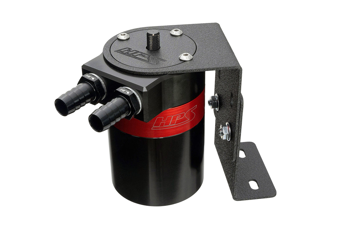 861-503 HPS Red Universal Oil Catch Can Universal Fit Universal Oil Catch Can - 5/8"