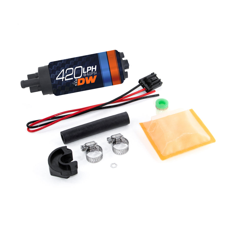 9-421-0766 DeatschWerks DW420 420lph In-Tank Fuel Pump w/ 9-0766 Install Kit 1989-1994 Nissan 240SX Silvia S13