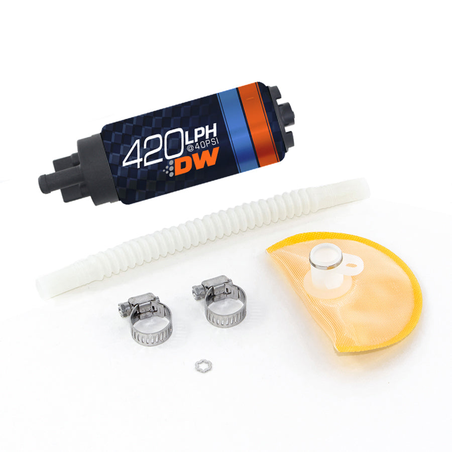 9-421-1019 DeatschWerks DW420 series 420lph In-Tank Fuel Pump w/ Install Kit for Mazda RX-8 04-08 9-301-1019
