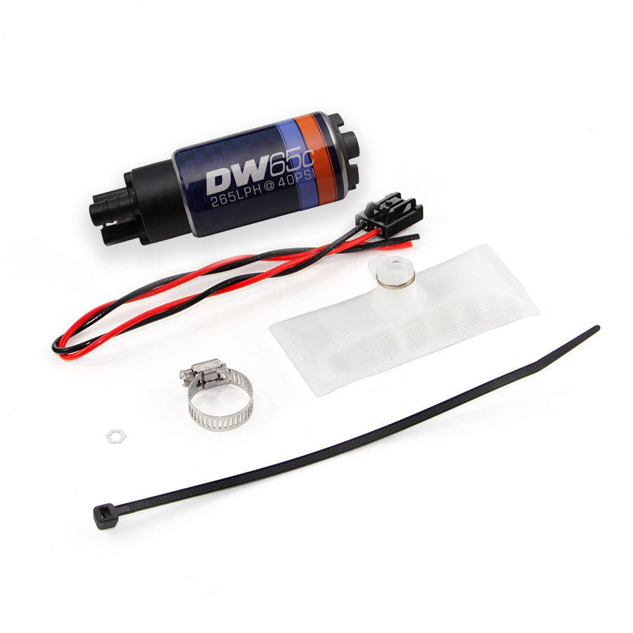 9-651-1030 DeatschWerks DW65C 265lph Fuel Pump Kit without Mounting Clips for BMW 325i M3 1988-91 E30 Engines