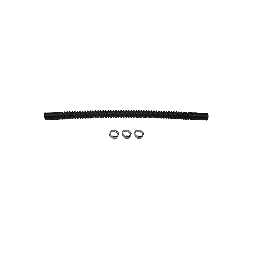 9-CT-10-516 DeatschWerks Convoluted Tubing 250mm Length x 8mm ID Side 1 x 8mm ID Side 2 - Black