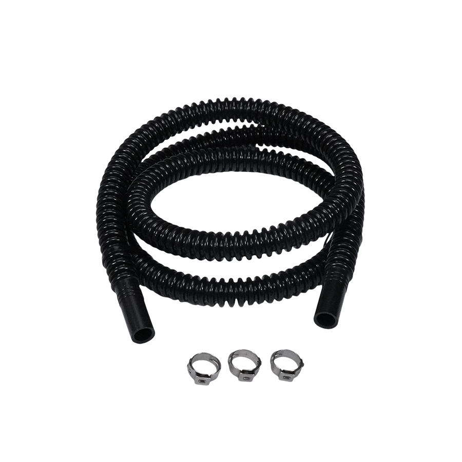 9-CT-40-516 DeatschWerks Convoluted Tubing 1000mm Length x 8mm ID Side 1 x 8mm ID Side 2 - Black