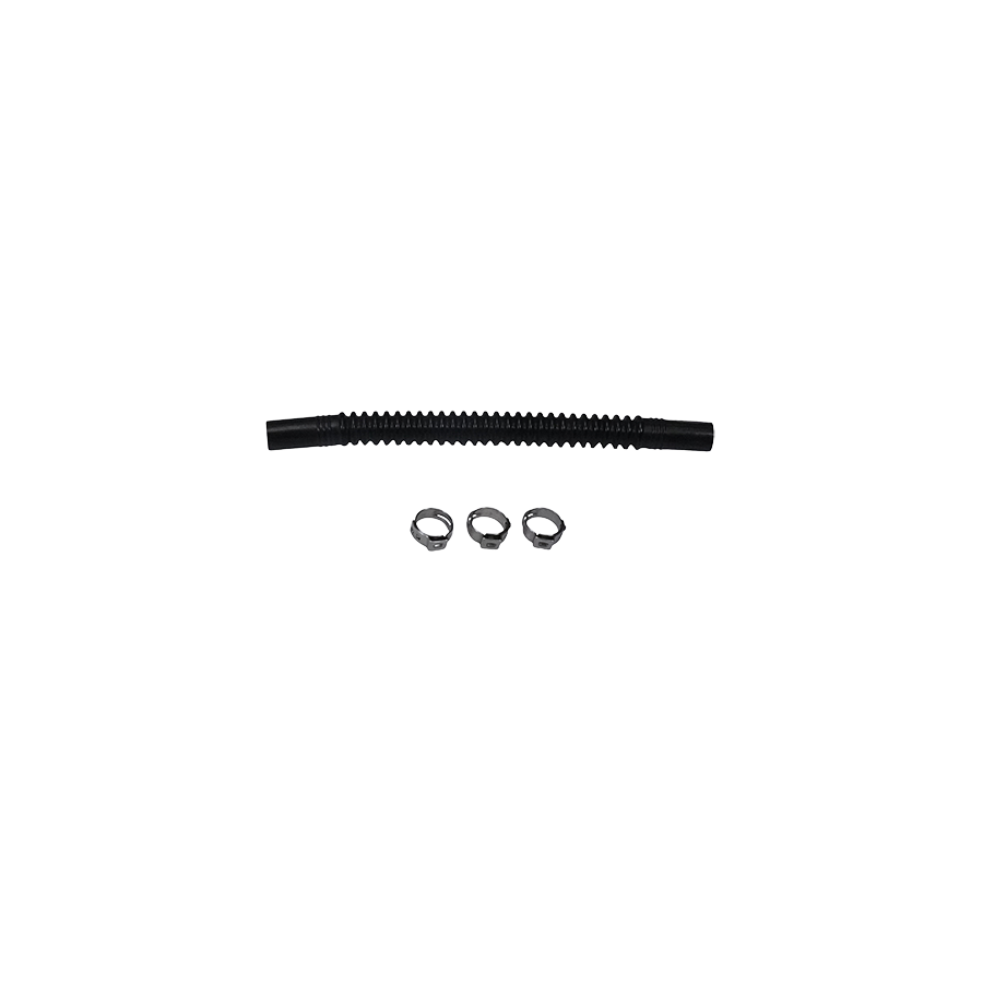 9-CT-6-38 DeatschWerks Convoluted Tubing 150mm Length x 10mm ID Side 1 x 10mm ID Side 2 - Black
