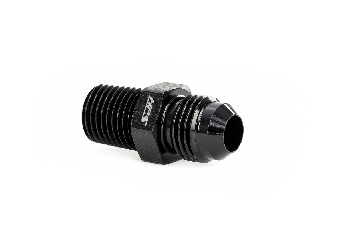 AN81610xM2215 HPS Aluminum AN-3 to 1/8 Npt Straight an Metric Adapter