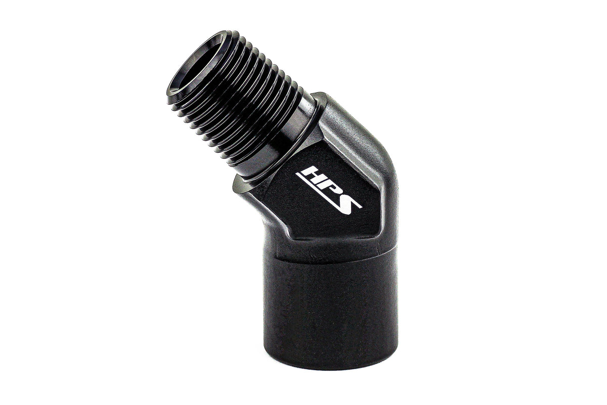 AN915-03 HPS Aluminum 3/8 Npt 45 Npt Adapter