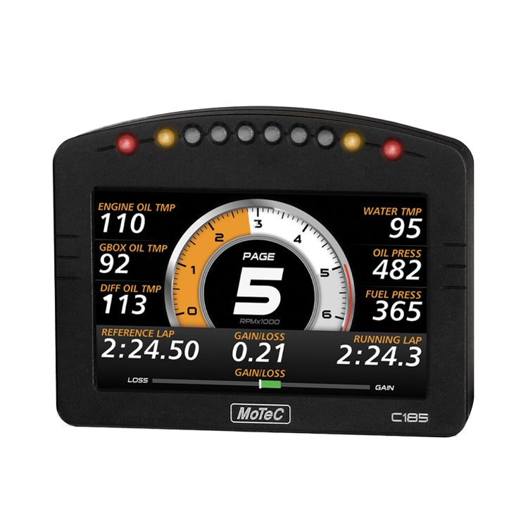 Motec C185 5" Color Display Logger W/USB