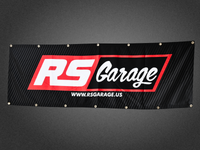 RS Garage Shop Garage Logo Banner