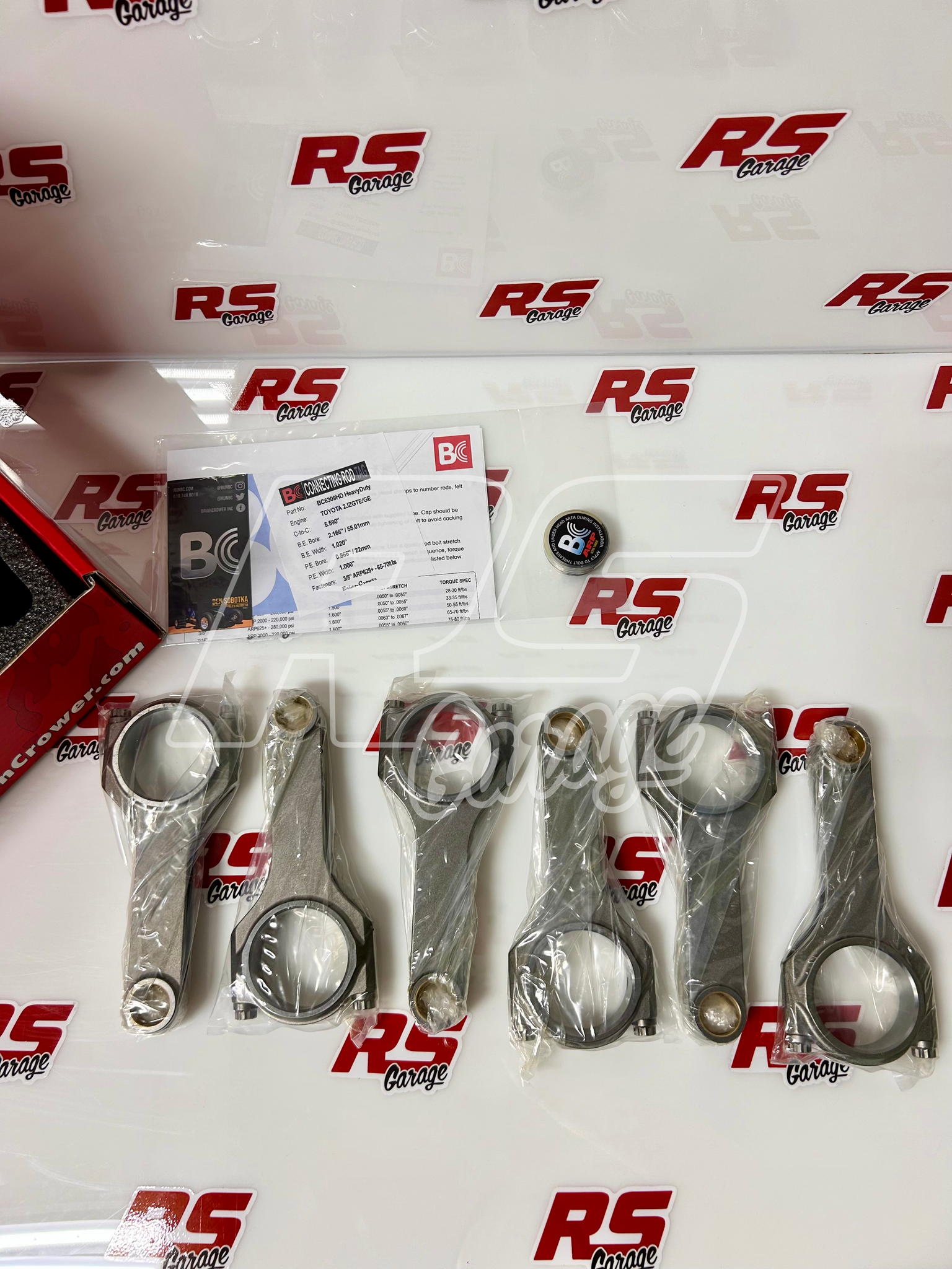 BC6309HD - Toyota 2JZGTE/GE - ProH625+ Connecting Rods w/ARP Custom Age 625+ Fasteners