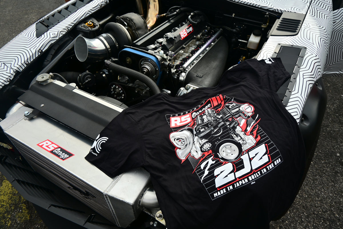 RS Garage "2JZ Made In Japan Built in the USA" T-Shirt