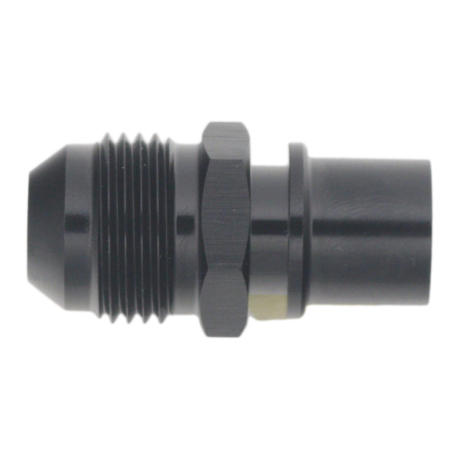 6-02-0128-B DeatschWerks 8AN Male Flare to Toyota Module Quick Connect - Anodized Matte Black