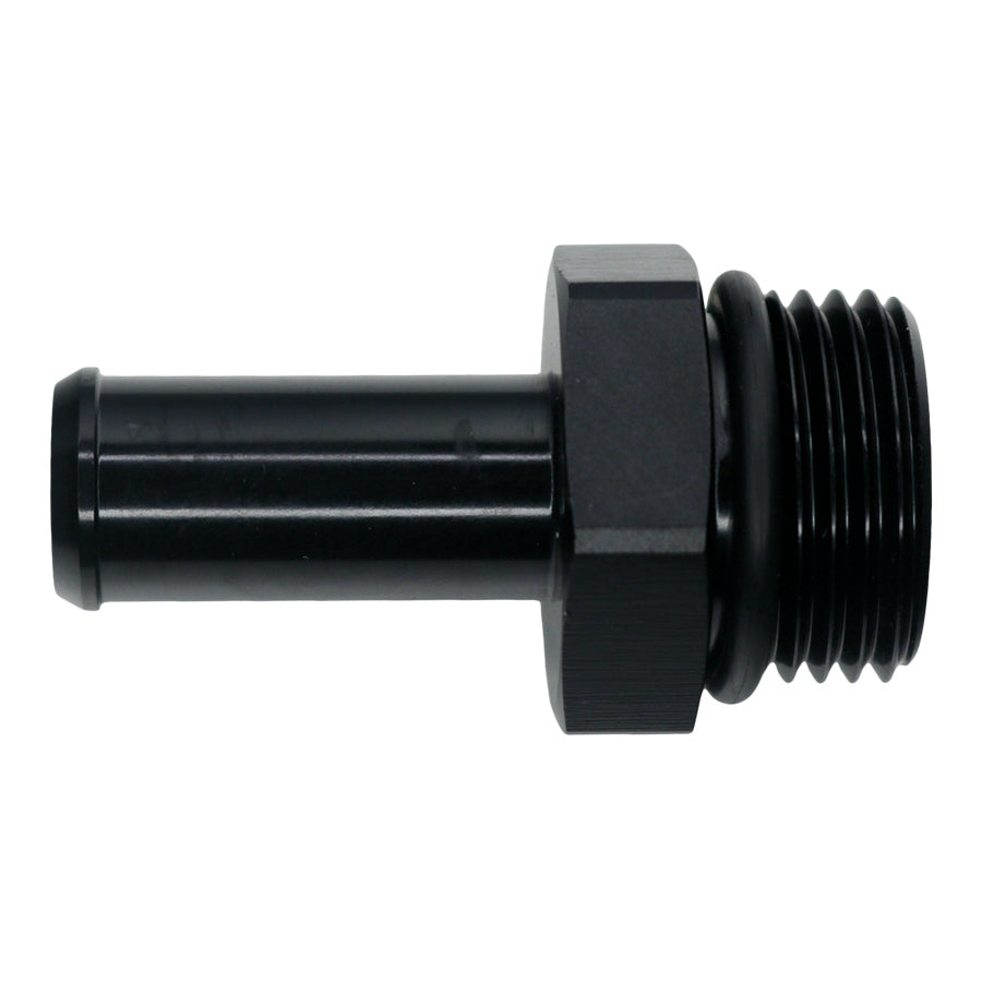 6-02-0515-B DeatschWerks 10AN ORB Male to 1/2in Male Barb Fitting - Anodized Matte Black