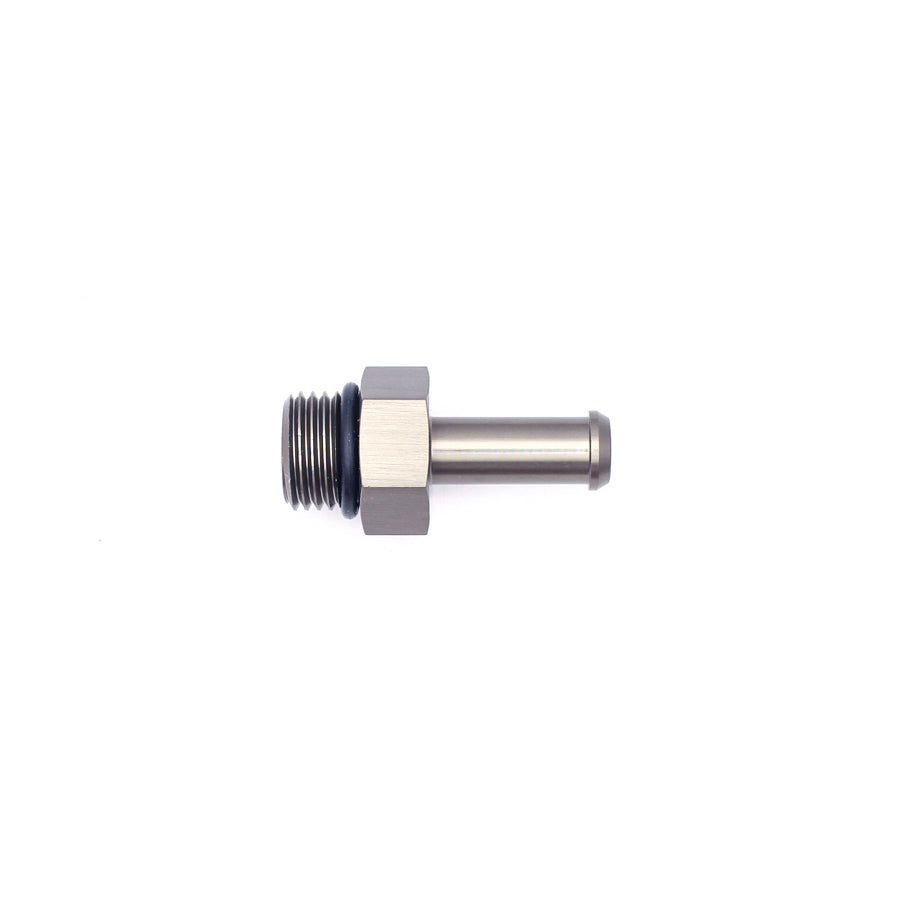 06-02-0505 DeatschWerks 6AN ORB Male To 5/16in Barb Fitting (Single Barb - Incl O-Ring)