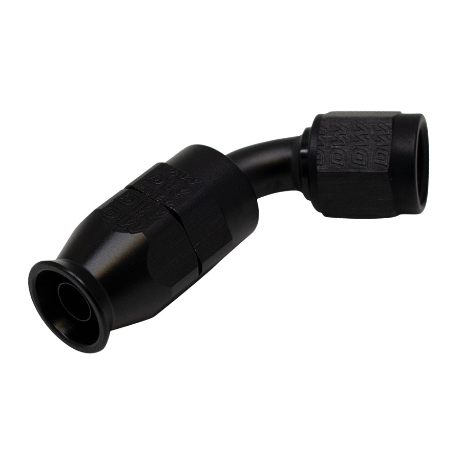 6-02-0871-B DeatschWerks 6 AN Female Flare Swivel 60-Degree Hose End PTFE - Anodized Matte Black