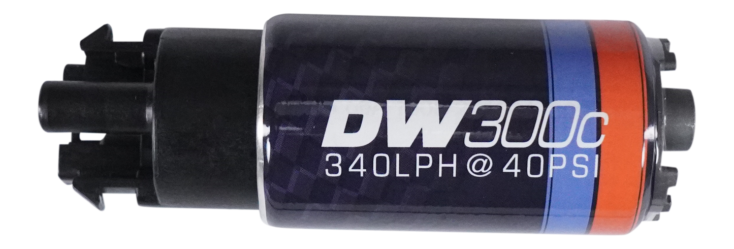 9-309 DeatschWerks DW300C 340lph Compact In-Tank Fuel Pump w/ Mounting Clips Without Install Kit 9-309