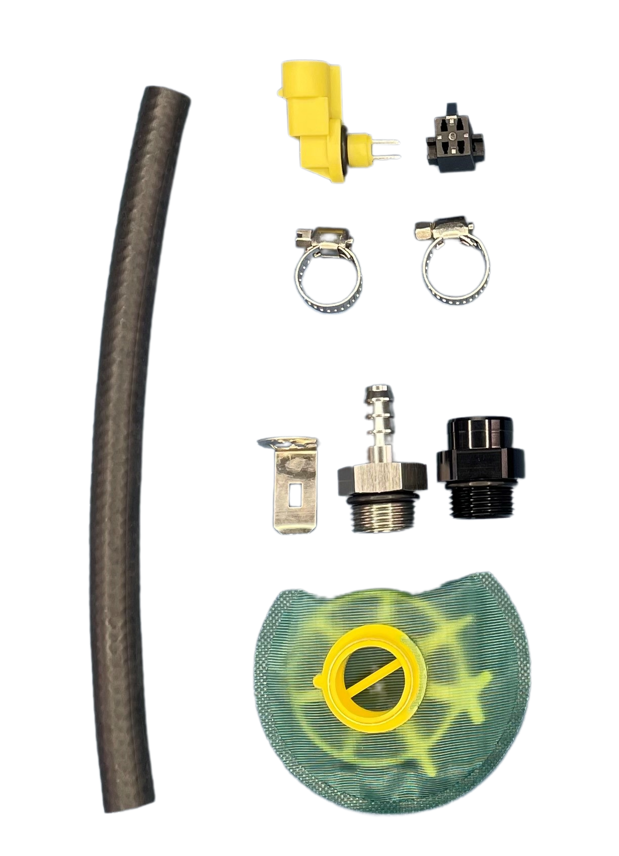 9-0950 DeatschWerks DW650iL Series 650LPH In-Line External Fuel Pump Universal Install Kit