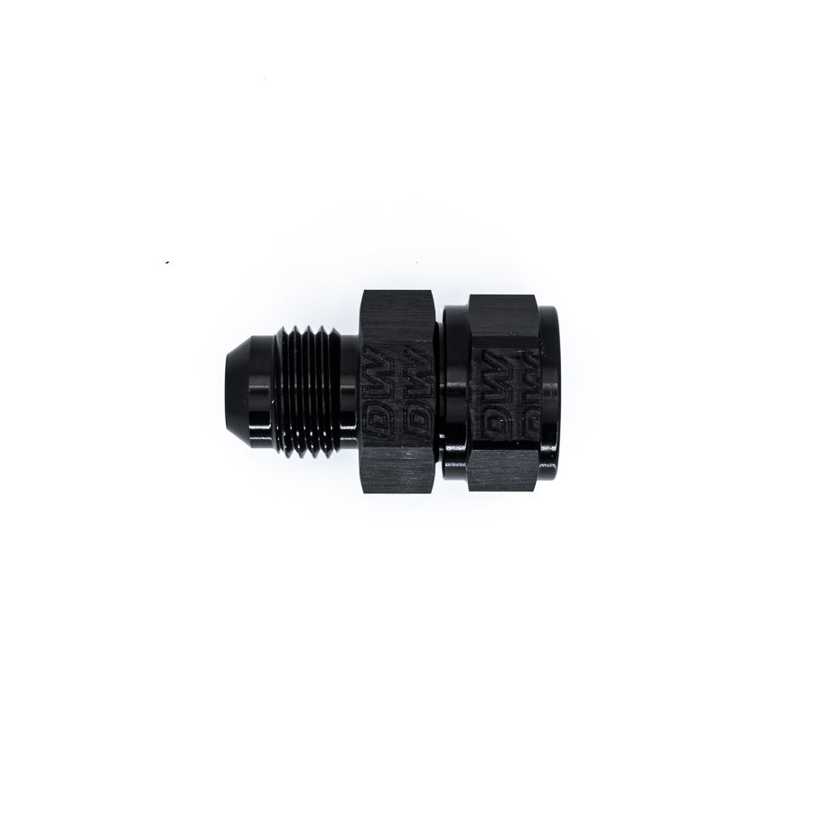 06-02-0735 DeatschWerks 6AN Male Flare To Fuel Pump Outlet Barb Adapter - Black