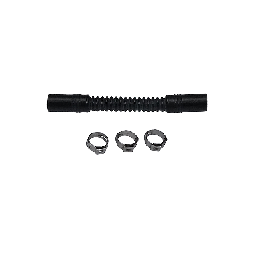 9-CT-4-516 DeatschWerks Convoluted Tubing 100mm Length x 8mm ID Side 1 x 8mm ID Side 2 - Black