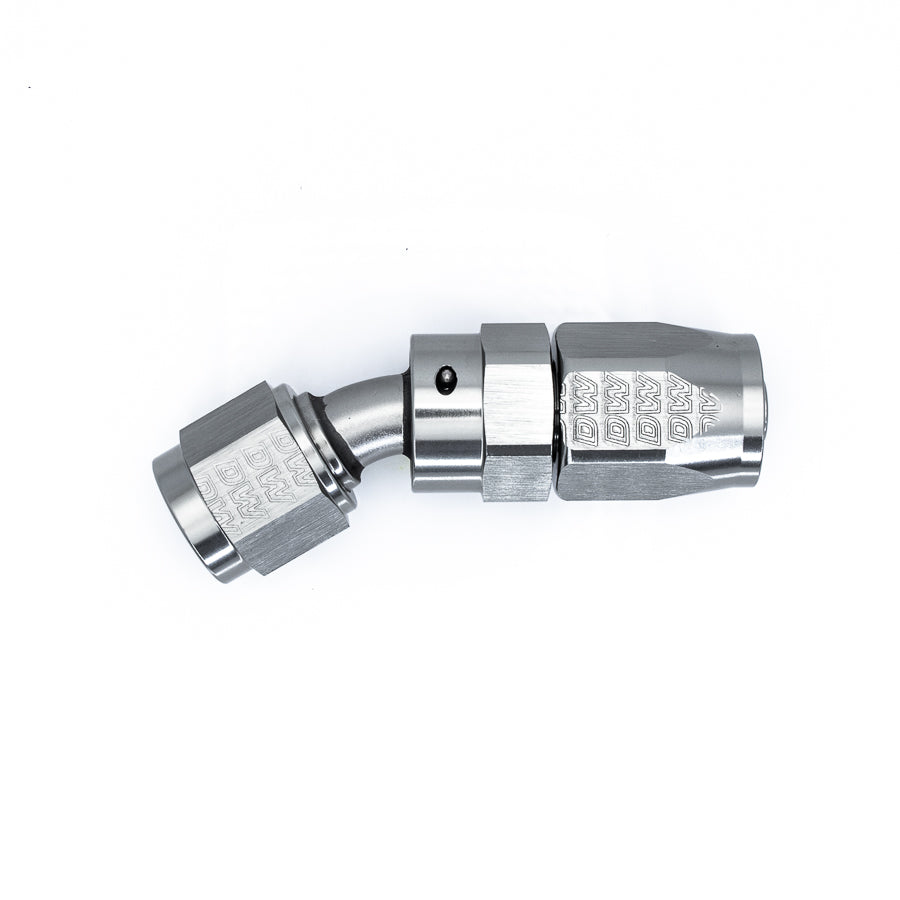 06-02-0818 DeatschWerks 6AN Female Swivel 30-Degree Hose End CPE - Anodized Titanium