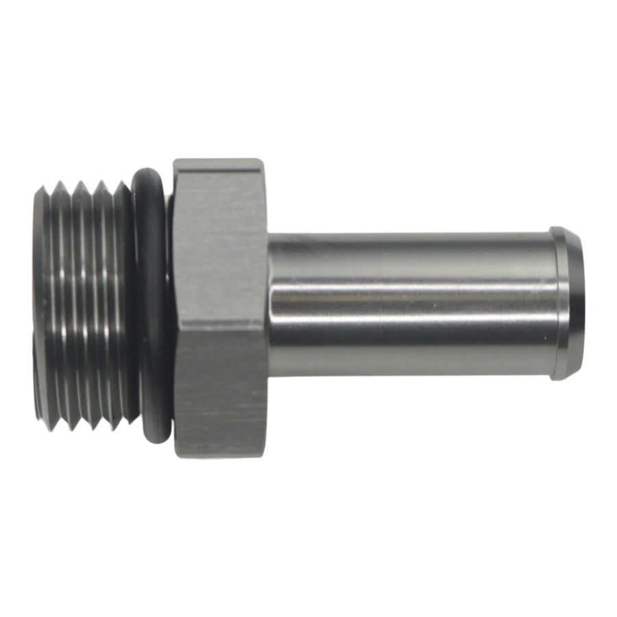 06-02-0515 DeatschWerks 10AN ORB Male to 1/2in Male Barb Fitting - Anodized DW Titanium