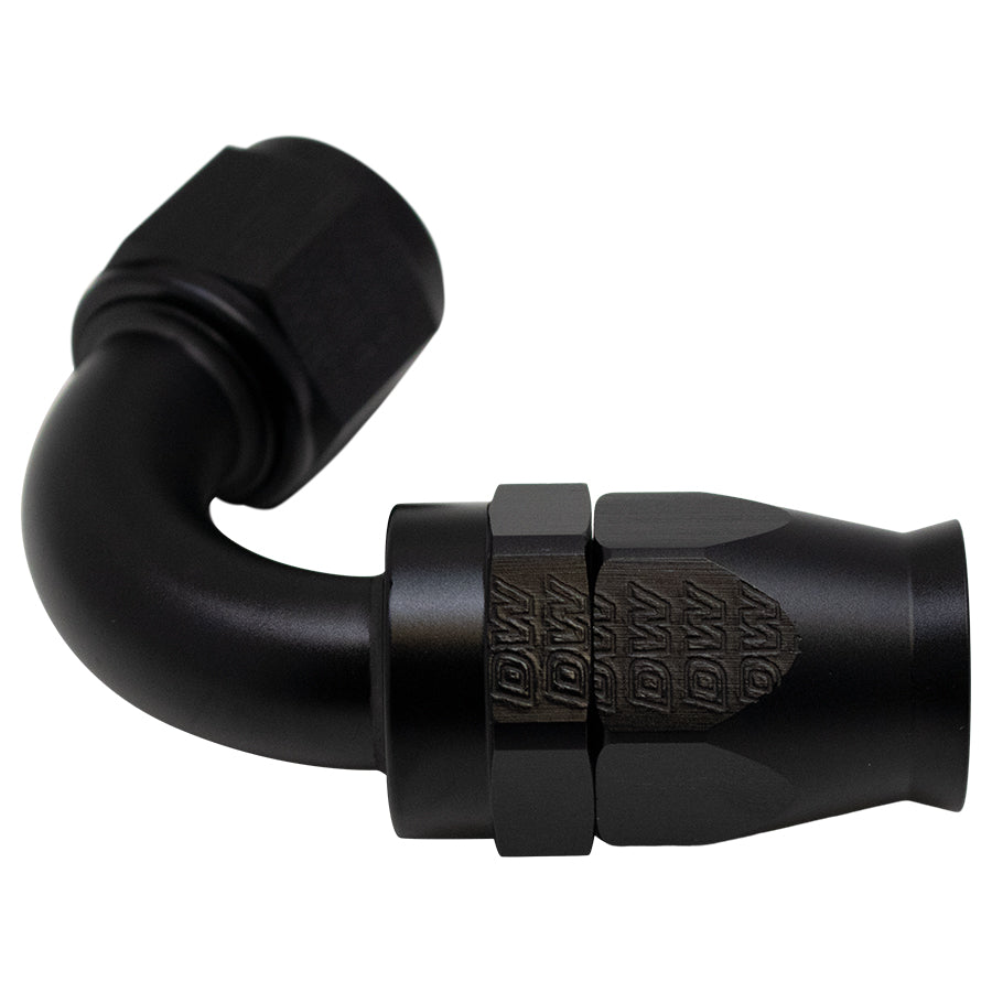 6-02-0878-B DeatschWerks 10AN Female Flare Swivel 120-Degree Hose End PTFE - Anodized Matte Black