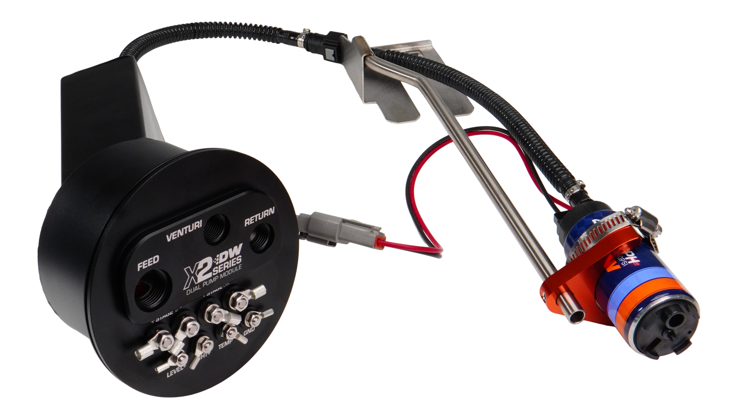 9-421-7022 DeatschWerks 94-02 Nissan Silvia and Skyline X2 Surge Module with DW420 Pumps and Install Kit