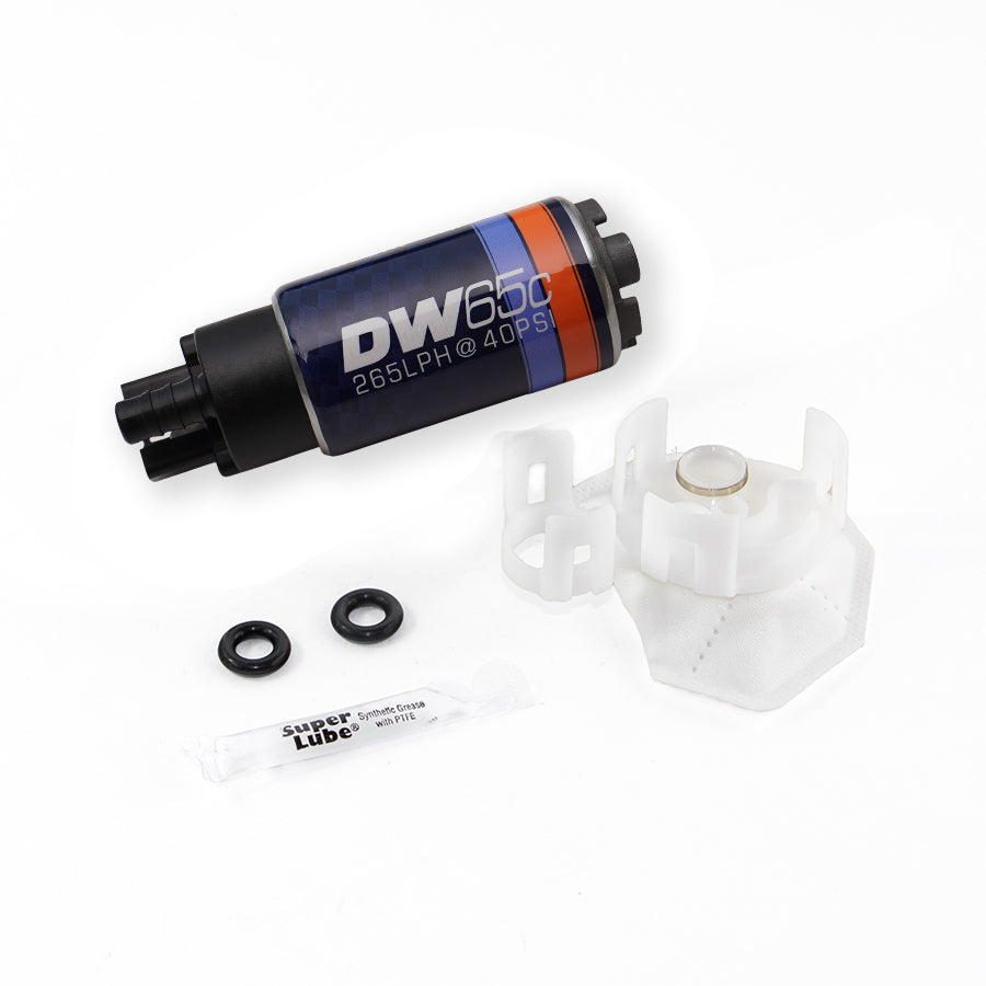 9-651-1026 DeatschWerks DW65C 265 LPH In-Tank Fuel Pump Kit 2008-2015 Evo X 4B11T MazdaSpeed 3 07-13 DISI 2.3L