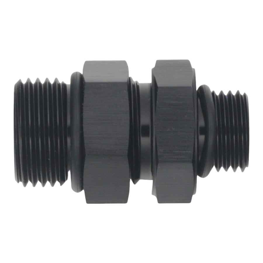 6-02-0424-B DeatschWerks 6AN ORB Male to 8AN ORB Male Swivel Adapter - Anodized Matte Black