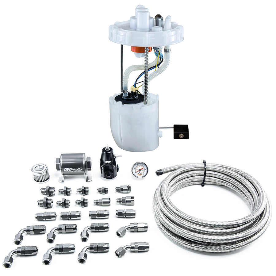 9-401-607-7042 DeatschWerks DW400 Fuel Pump Module + Return Kit SS CPE 9th Gen Civic Si 12-15 ILX 13-15 K24Z7