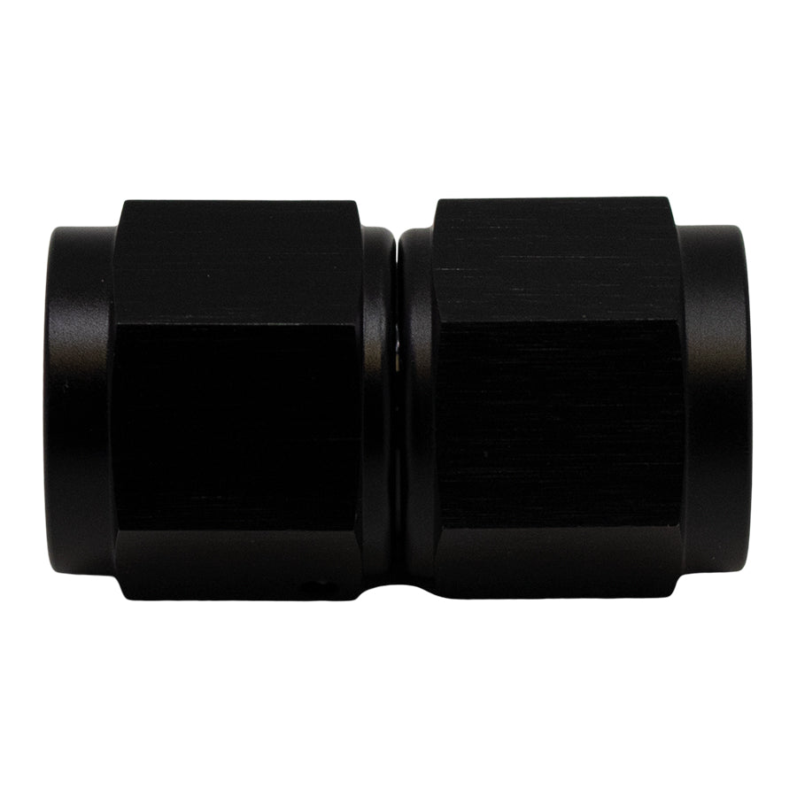 6-02-0210-B DeatschWerks 8AN Flare Female Swivel to 8AN Flare Female Swivel - Anodized Matte Black