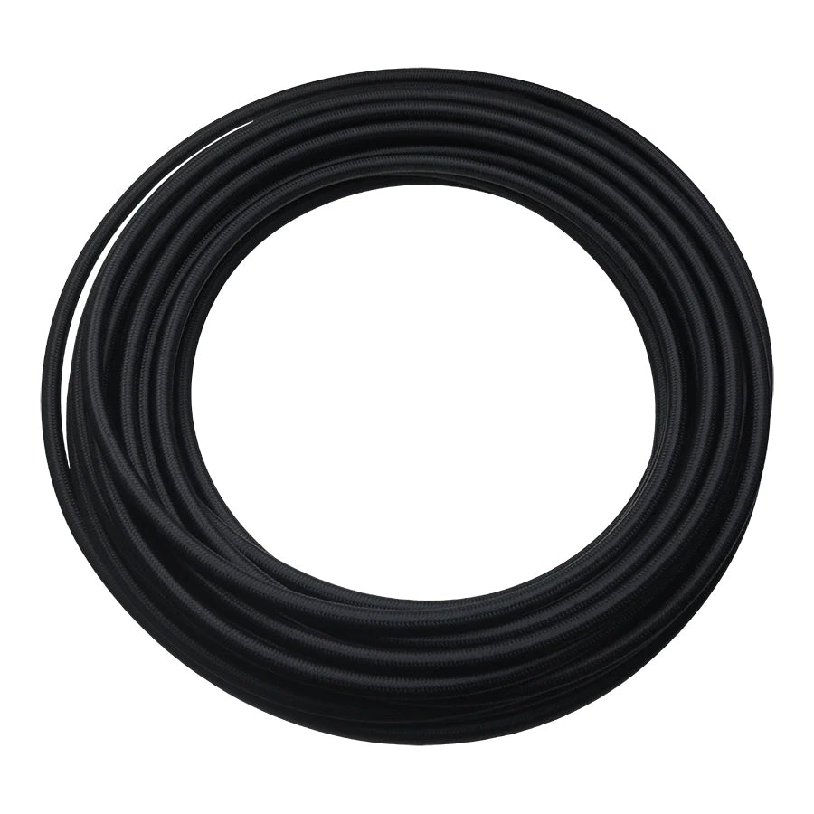 6-02-0865-50 DeatschWerks 8AN Black Nylon Braided PTFE Hose - 50ft