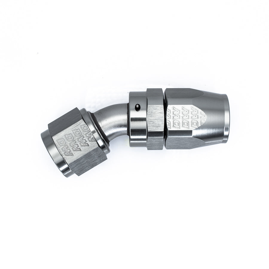 06-02-0824 DeatschWerks 10AN Female Swivel 30-Degree Hose End CPE - Anodized Titanium