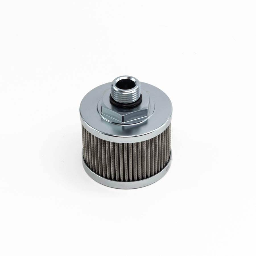 08-01-8100 DeatschWerks Stainless Steel 8AN 100 Micron Universal Fuel Pump Pre-Filter