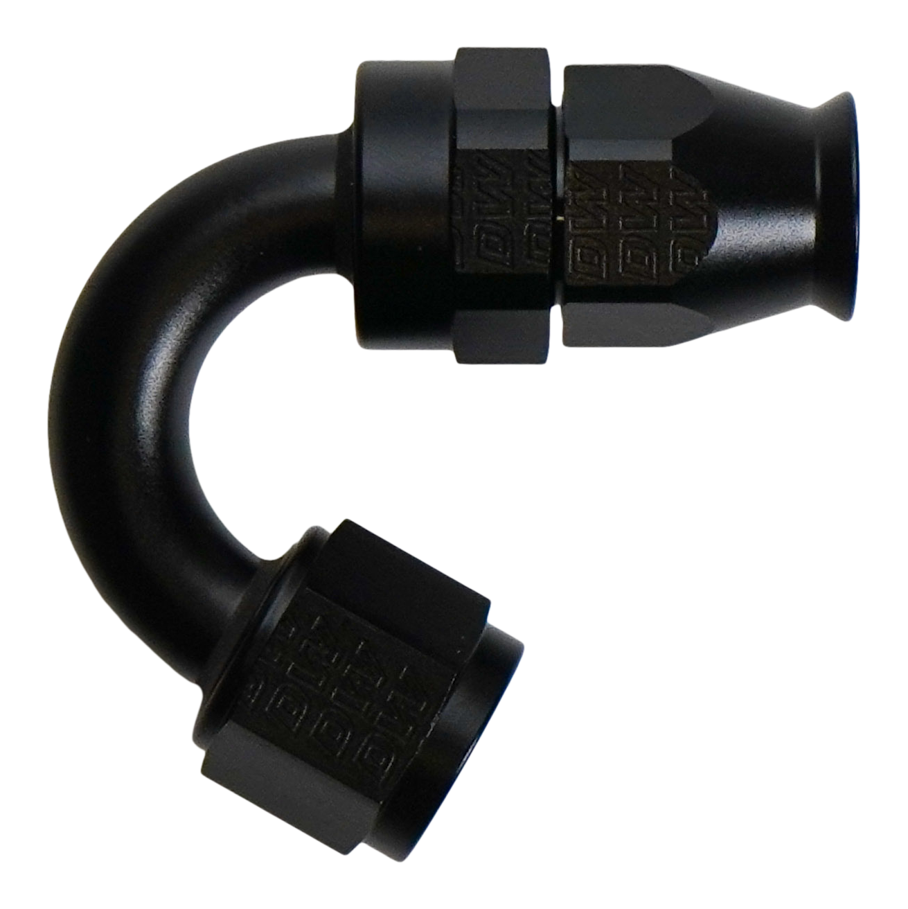 6-02-0880-B DeatschWerks 8AN Female Flare Swivel (Incl Ferule/Olive) 150-degree Hose End PTFE