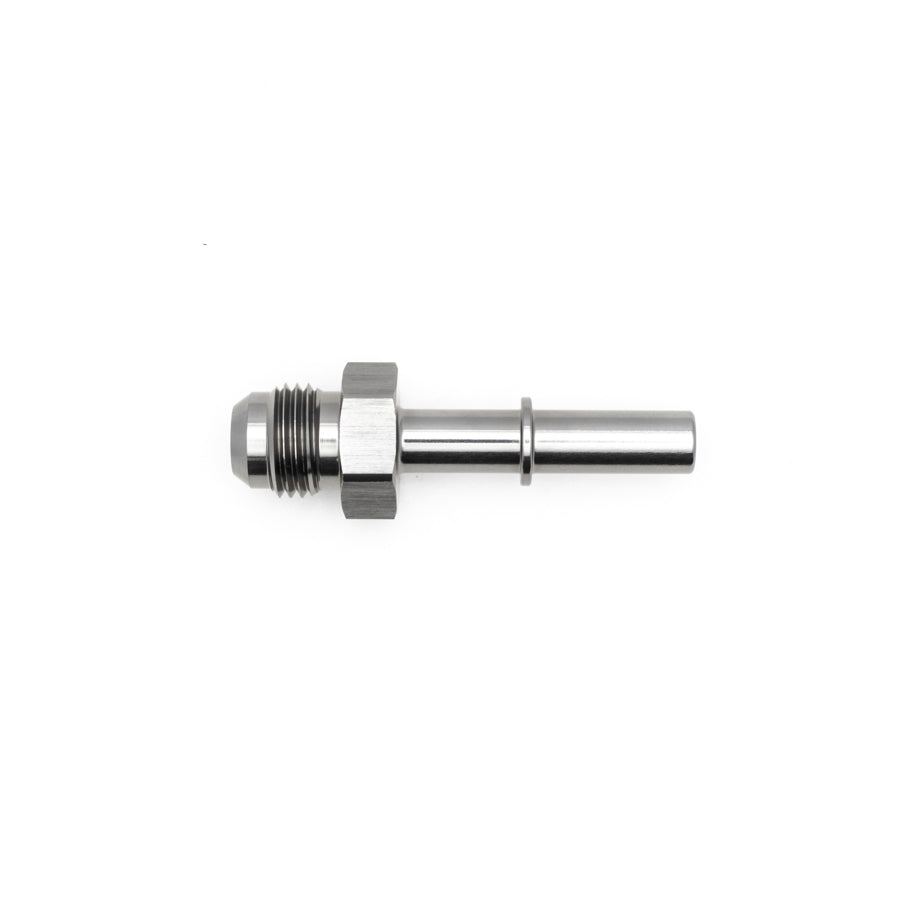 06-02-0112 DeatschWerks 6AN Male Flare to 5/16IN Male EFI Quick Connect Adapter