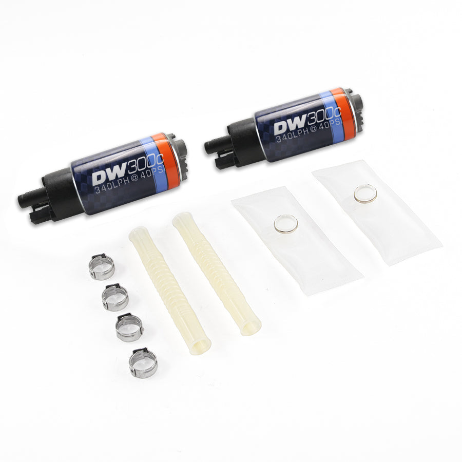 9-307-1033 DeatschWerks 340lph Dual Fuel Pump with out clips w/ 9-1033 Install Kit 03-04 Ford Mustang Cobra