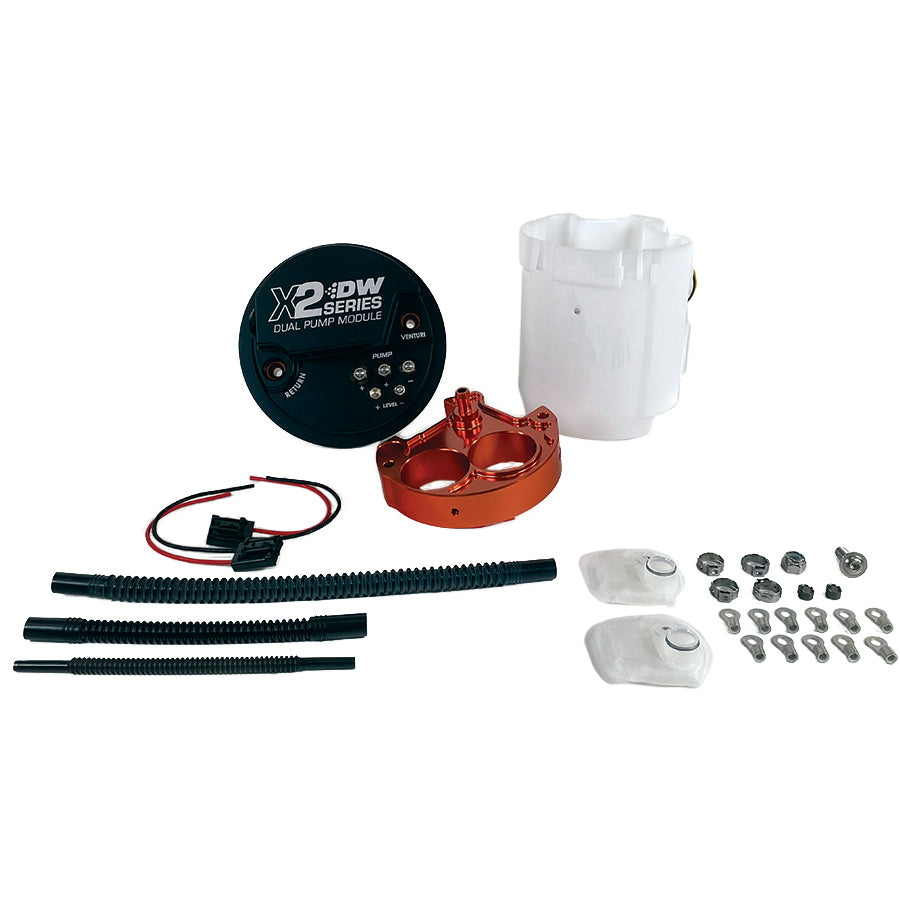 9-000-7050 DW X2 Series Fuel Pump Module without Fuel Pumps for Dual DW300 or 39mm Pumps WRX 08-14 STi 08-22
