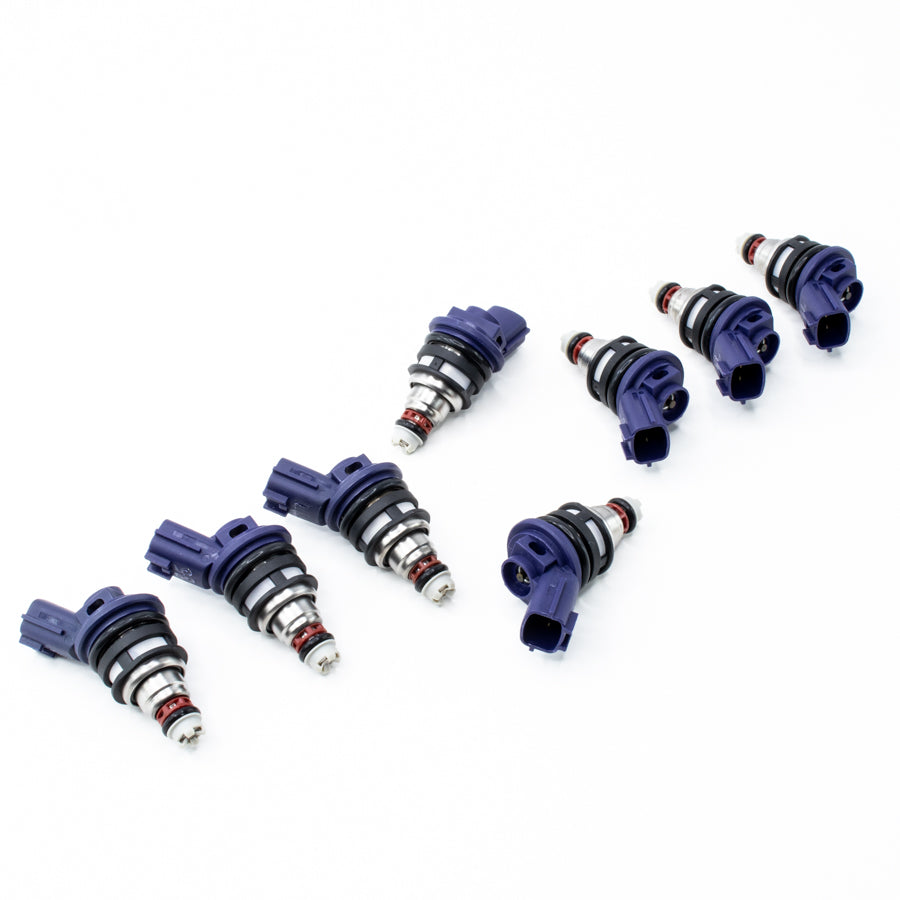 01J-00-0370-8 DeatschWerks 370cc Side Feed Fuel Injectors Set of 8 for Infiniti Q45 1991-1999 VH45DE VH41DE