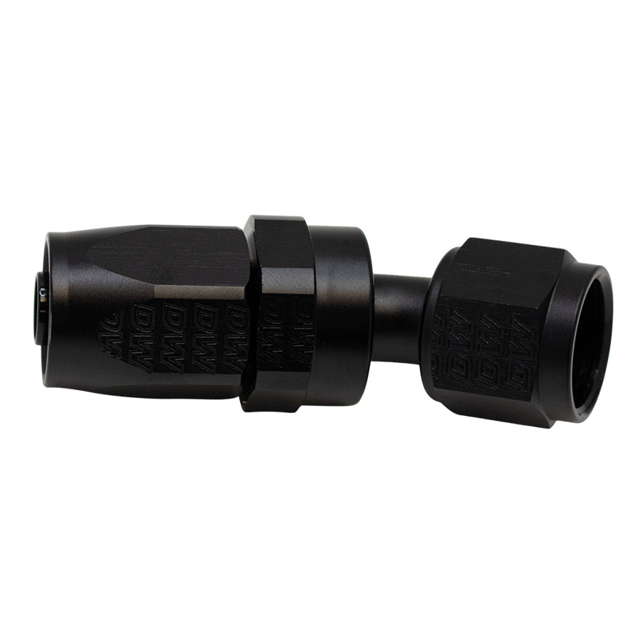 6-02-0821-B DeatschWerks 8 AN Female Flare Swivel 30-Degree Hose End CPE - Anodized Matte Black