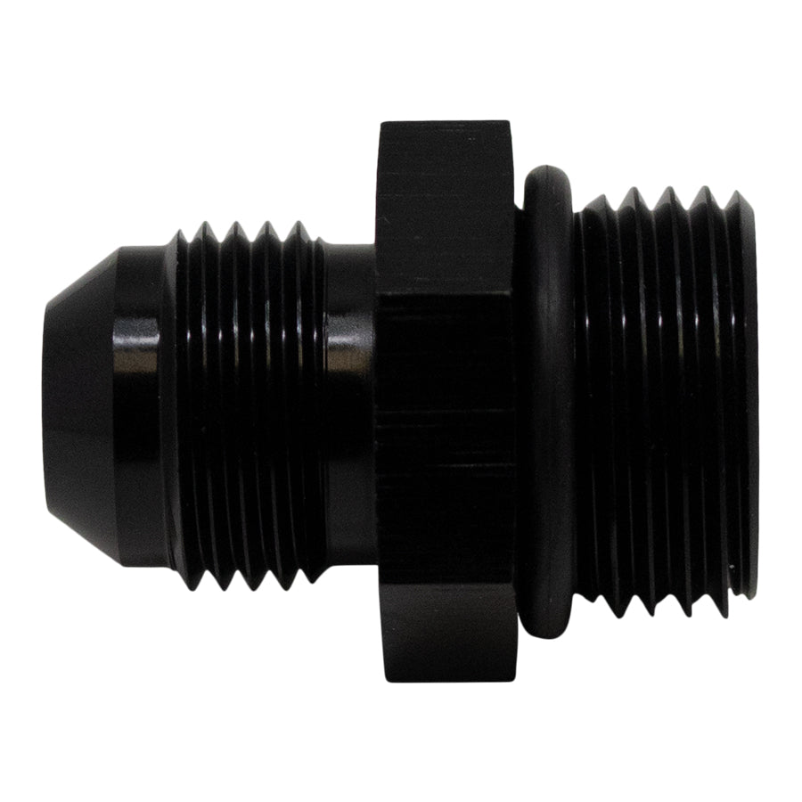 6-02-0406-B DeatschWerks 10AN ORB Male to 8AN Male Flare Adapter (Incl O-Ring) - Anodized Matte Black
