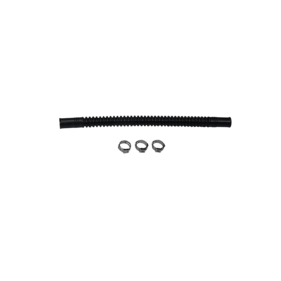 9-CT-8-38 DeatschWerks Convoluted Tubing 200mm length x 10mm ID Side 1 x 10mm ID Side 2 - Black