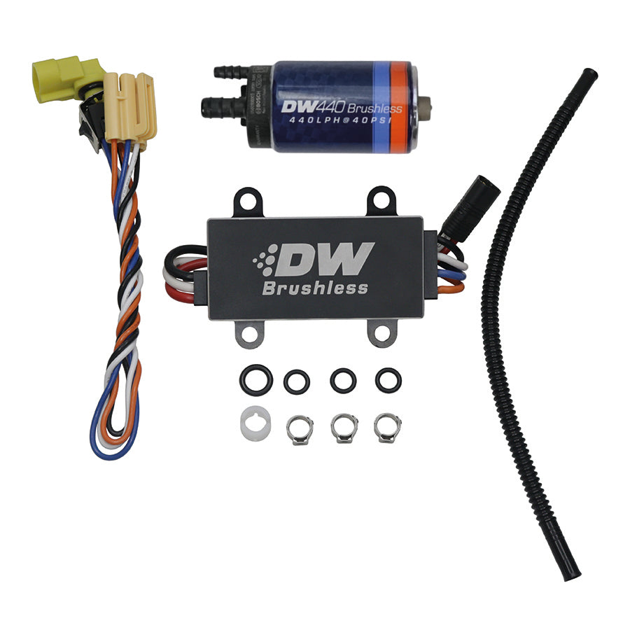 9-442-C102-0911 DeatschWerks DW440 440lph Brushless Fuel Pump w/+C102 Controller w/ Install Kit 14-19 Chevy Corvette