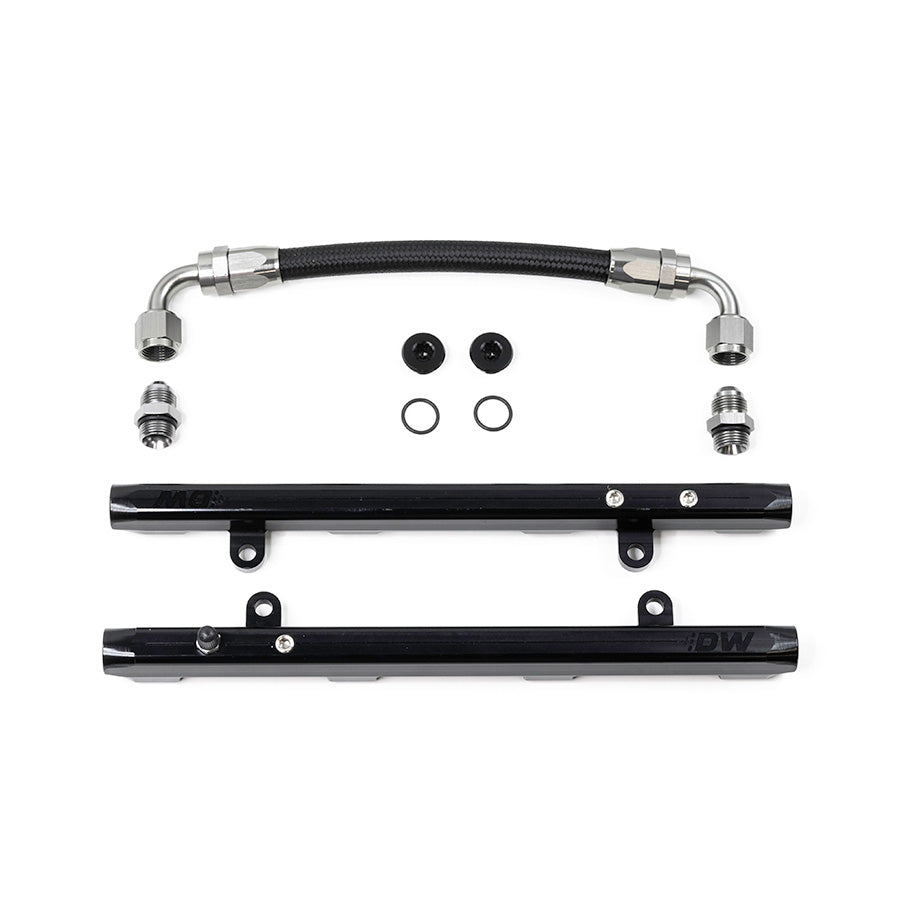 7-301-OE DeatschWerks Coyote 5.0 Fuel Rails with Crossover for Ford Mustang V8 2011-17, and Ford F-150 11-17