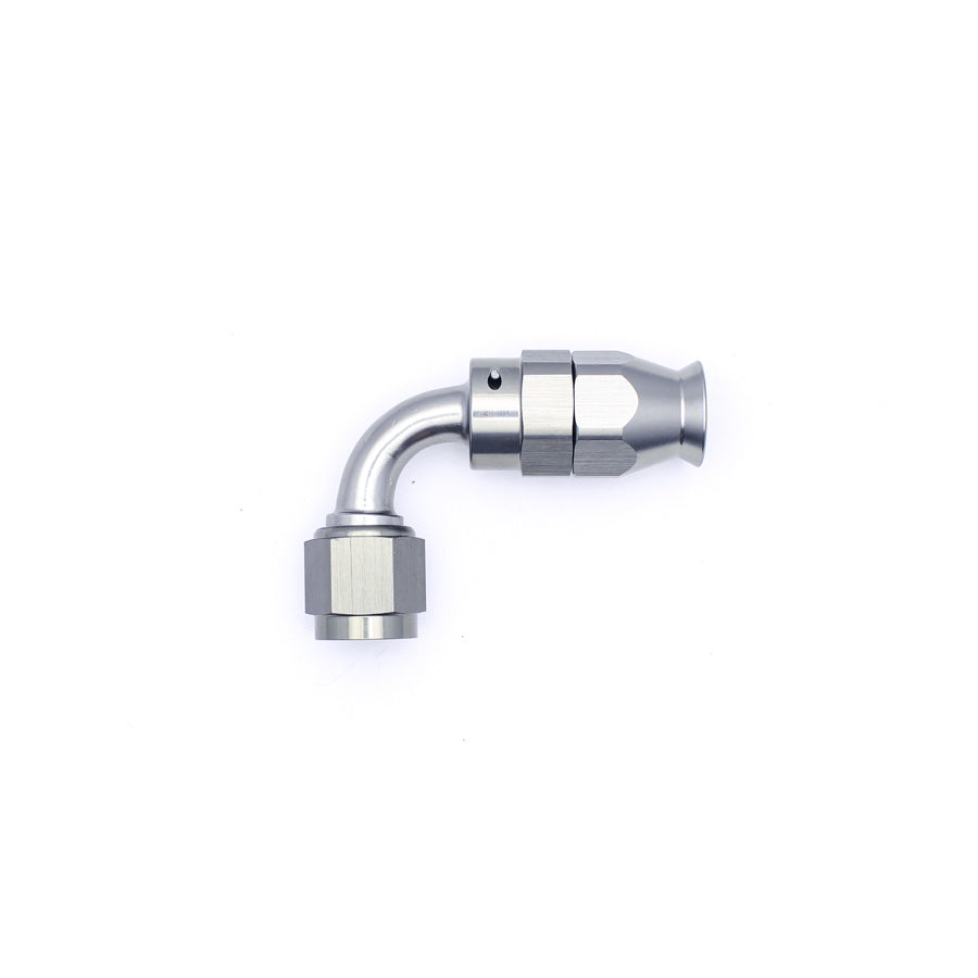 06-02-0852 DeatschWerks 6AN Female Swivel 90-Degree Hose End PTFE (Incl. 1 Olive Insert)